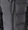雪中飞羽绒服男冬季高冲绒加厚连帽防寒服潮流简约纯色百搭保暖羽绒外套 黑色 XL (180) 实拍图