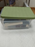 禧天龙（Citylong）收纳盒桌面带盖塑料化妆品盒子收纳筐储物盒整理箱 【中号】草绿盖透明盒3个装 实拍图