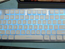 狼途L1静音键盘有线/无线键盘高颜值键盘104键机械手感薄膜键盘电竞游戏男女生办公键盘电脑笔记本键盘 【无线·低音】白冰蓝光+T6无线鼠标 实拍图