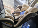 Heekin德国 儿童安全座椅汽车用0-4-12岁婴儿宝宝360度旋转ISOFIX硬接口 尊享灰(遮阳棚+上拉带+侧保护) 实拍图