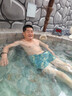 佑游游泳裤男速干防尴尬温泉速干游泳馆沙滩裤泳裤三件套24020蓝色2XL 实拍图