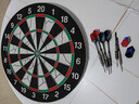 帝威18寸飞镖盘套装专业成人比赛家庭娱乐公司团建用双面飞标盘飞镖靶 18寸双面飞镖盘+6只比赛抗摔针 实拍图
