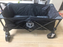 京东京造 聚拢型户外露营车折叠小推车营地车野餐摆摊双刹240斤承重石墨黑 实拍图