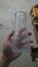 玻璃花瓶透明植物插花瓶水培容器大花瓶装饰客厅摆件 【热销】透明水波纹（17*5.5*8） 1个装 实拍图