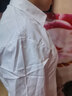 佐马仕（ZUOMASHI） 长袖衬衫女商务休闲职业装正装衬衣修身工装OL酒店通勤工作服 N2655纯白色方领 5XL/42（150斤-160斤） 实拍图
