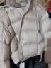 雪中飞羽绒服女短款【云绒系列】冬新款简约厚外套 浅卡其 L 实拍图
