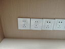 西门子（SIEMENS）插座面板套装 正五孔10只量贩装 86型暗装墙壁插座 皓彩雅白 实拍图