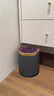 飞达三和无盖垃圾桶12L灰色轻奢高档双桶设计家用客厅卧室厨房办公室厕所 实拍图