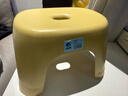 【京喜甄选】新款加厚奶油风家用小凳子塑料凳可叠放耐用儿童凳 柠檬黄1个 实拍图