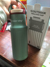 炊大皇316L不锈钢保温杯户外运动学生儿童水杯车载拎手650ml（丛林绿） 实拍图