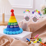 多美忆生日帽生日场景布置生日道具氛围派对装饰卡通生日帽+眼镜+吹龙 实拍图