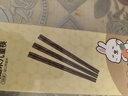 京东京造 筷子 家用食品接触级餐具鸡翅木日式分餐筷【整木实芯】6双装 实拍图