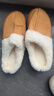 棉拖男棉拖女居家棉拖鞋加绒棉拖鞋男保暖鞋月子鞋女包头拖女 卡其色 40-41 偏小一码 实拍图
