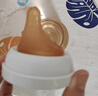 乐起偏心奶嘴仿真母乳质感新生婴儿鸭嘴吸嘴超软防胀气通用宽口径 仿母乳偏心奶嘴  M号2孔（适合3-6月）1只装 实拍图