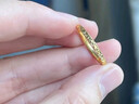 周六福新年礼物  黄金戒指女款碎碎冰车花亮面指环 计价 13号-1.93g 实拍图