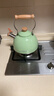 苏泊尔SUPOR 鸣笛不锈钢开水壶 复合底磁通烧水壶 2.5L绿色ES25TS01-G 实拍图