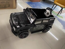 福儿宝奔驰授权大G儿童电动车玩具车可坐人四轮带遥控越野小孩宝宝送礼 四驱黑+减震器+后备箱+高低门+皮座+防爆软胎 实拍图
