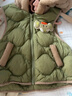 巴拉巴拉童装宝宝羽绒服保暖婴儿外套儿童冬季两件套萌趣男童女童 军绿40610 80 外套充绒26g+马甲充绒16g 实拍图