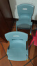 禧天龙靠背椅子家用加厚娃娃板凳宝宝小坐椅幼儿园塑料防滑可叠放小凳子 4个装 大号石青色【符合国标检测】 【优选PP原料】 实拍图