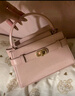 CHARLES&KEITH鳄鱼纹凯莉包手提斜挎婚包包女包生日礼物新年礼物CK2-50270880-1 粉红色Pink S 实拍图