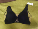 伊维斯（ENWEIS）【可可小耳朵】无钢圈大胸显瘦敲薄性感交叉带深V无痕内衣女文胸 奶杏 M (160适合：70ABCD,75ABC) 实拍图