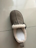 百丽（Belle）复古厚底增高勃肯鞋女冬季新款商场款加毛保暖毛单鞋E6D1DDM5 灰色 36 (230mm) 实拍图