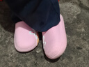 儿童棉拖鞋秋冬爆款加绒保暖毛毛鞋男女童防滑室内居家棉鞋 桃粉色 34.5 内长21.5cm 实拍图