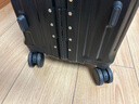 双星（doublestar）行李箱28寸大容量箱密码箱明日达拉杆箱登机箱旅行密码箱皮箱子 静谧黑【加厚铝框+可坐可骑】 24英寸 【适合初中住校】 实拍图