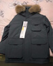 京东京造【进口极寒95鹅绒服】羽绒服男外套女冬季新款中长款 曜石黑 3XL 实拍图