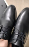 百丽男鞋商务正装皮鞋休闲增高软底真皮鞋A0917 黑色-内增高 41 实拍图