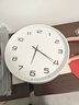 京东京造 木语系列挂钟 钟表挂墙时钟客厅2025年新款电子钟35cm摩卡棕 实拍图