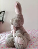 艾乐兔美国兔子公仔玩偶大号娃娃毛绒玩具兔兔生日跨年礼物送女友老婆 浅灰色美国兔公仔 90厘米 实拍图