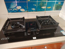 好太太亿美燃气灶双灶煤气灶家用鸳鸯灶台式嵌入式猛火炉具炉盘 方架定时鸳鸯灶+防风聚能+钢化玻璃 瓶装液化气 实拍图