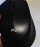 罗技（Logitech）M330无线鼠标 商务办公无线静音鼠标电池 右手人体工学鼠标Mac笔记本电脑家用鼠标中大手 舒适曲线 黑色 实拍图