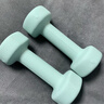 Keep彩色浸塑哑铃男女健身女士手臂塑形力量训练 薄荷绿 1.5kg*2 实拍图