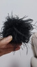 丹琴超仙鸵鸟羽毛发夹抓夹大号后脑勺新款盘发鲨鱼高级夹子发卡头饰 丝带黑色羽毛8厘米 实拍图