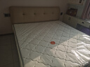 全友家居奶油风头层牛皮床头软包卧室2米×2.2米茉伊真皮高脚双人大床 实拍图
