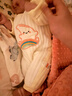 贝瑞加（Babyprints）新生儿连体衣秋冬加厚男女宝宝衣服夹棉保暖婴儿内衣柔软 蓝59 实拍图