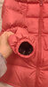 保姆鹅  【风墙】儿童羽绒服宝宝中长款护脸加厚外套保暖童装[NG2664] 石榴粉 150 实拍图
