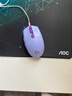 罗技（G）G102 有线游戏鼠标 淡紫色 RGB灯效 轻量化设计 吃鸡鼠标 赛博朋克 200-8000DPI 实拍图