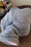 ⭐加厚防爆⭐热水袋 注水式暖手宝 暖腰暖被窝毛绒可拆洗暖水袋 灰色仿兔绒外套+内胆 1000ML-中号暖手 实拍图