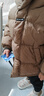 左西男童红色羽绒服冬季2025新款儿童三防加厚保暖外套潮 咖啡色 120 实拍图