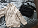 优衣库男装女装休闲挎包单肩包防泼水背包肩带可调节25新款479281 09 黑色 均码(33.5 × 11 × 26.5 cm) 实拍图
