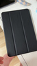毕亚兹 适用iPad Mini5保护套 迷你4代7.9英寸 苹果平板电脑保护壳 防摔智能休眠支架皮套 PB09-金刚黑 实拍图