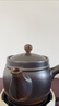 忆壶茶（YIHUTEA）围炉煮茶壶陶瓷烧水壶窑变煮茶壶粗陶煮茶器家用户外水壶耐热壶 柴烧四季侧把壶850ml 实拍图