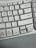 罗技（Logitech）Wave Combo 无线人体工学键鼠套装 垂直鼠标 无线蓝牙鼠标 办公键盘 无线键盘 蓝牙键盘 白色 实拍图