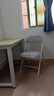 星恺椅子折叠椅凳子电脑椅子靠背餐椅学习椅办公椅 XK1022灰色网布 实拍图