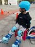 迪卡仕轮滑鞋儿童专业溜冰鞋男童女童学生初学者套装滑轮滑冰旱冰鞋小孩 双芭扣不崴脚（蓝色）基础全套装 S 小码(平时鞋码26-30可调节）卡码拍大 实拍图