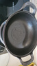 铸铁元宝锅煲汤锅无涂层电磁炉燃气灶通用平底加厚小炒锅双耳炖锅 25CM锅+玻璃盖 25cm 实拍图