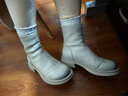 百丽女鞋真皮时装靴冬新弹力短靴瘦瘦靴B1538DD5 元气米 37 实拍图